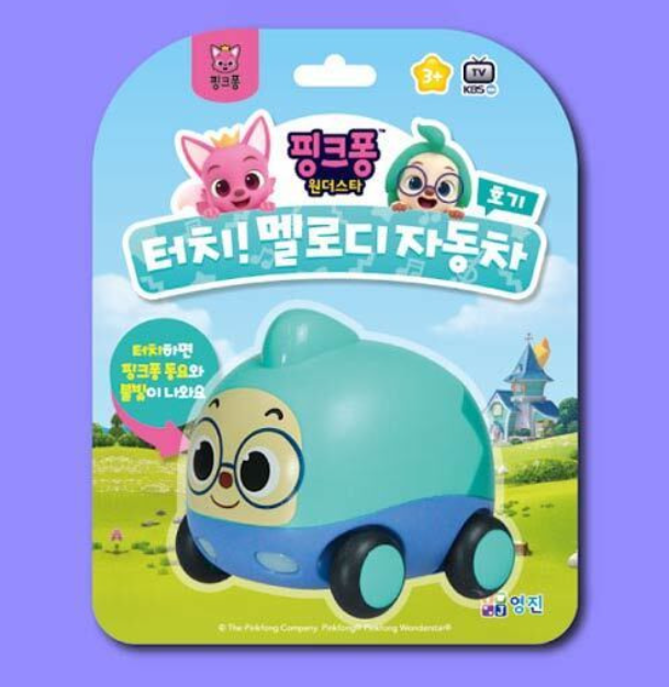 Pinkfong Wonderstar Touch Melody Mini Car 3ea Set Jenny Hogi Friction Gear