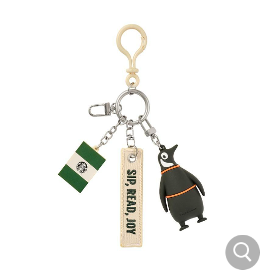 Starbucks Korea 2024 Autumn PenguinBooks Keychain
