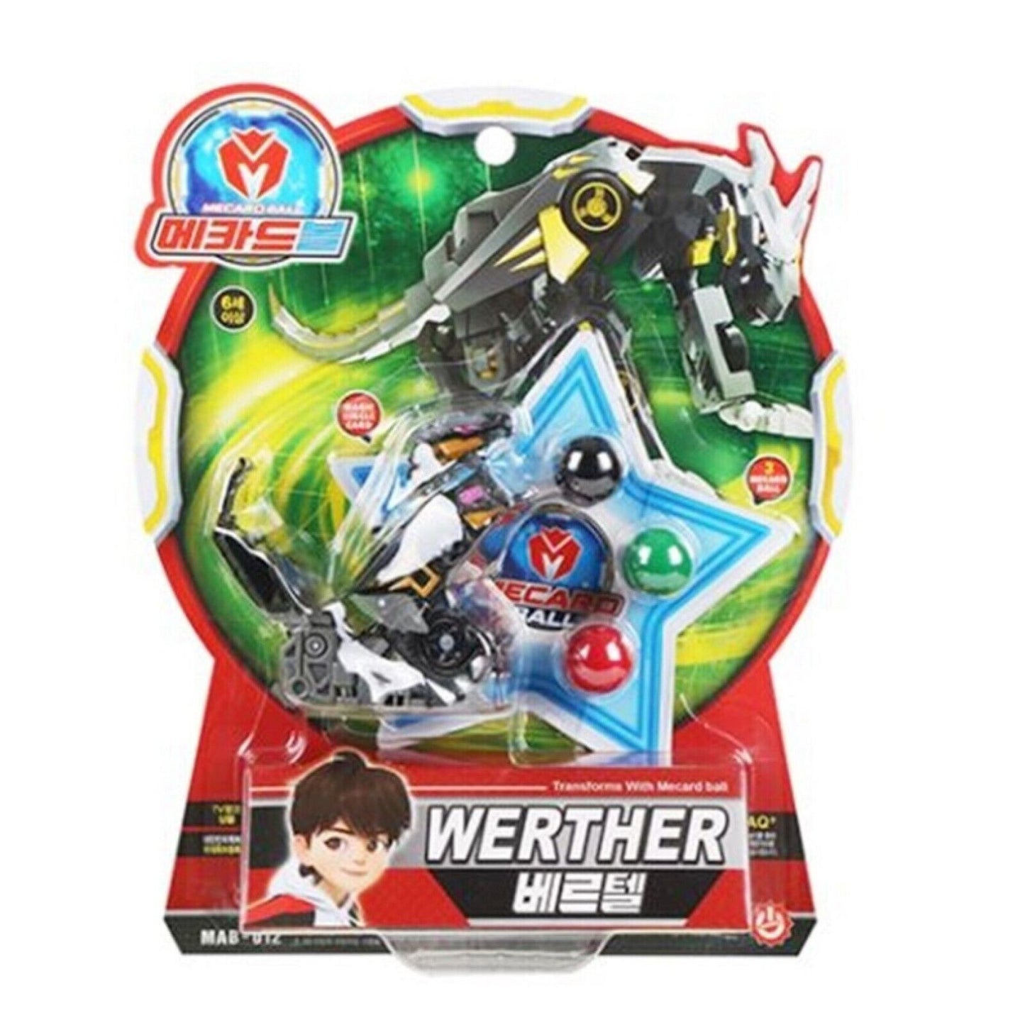 Mecard Ball 24 Types Turning Car Mecanimal Transformer Robot Kids Toy Animation