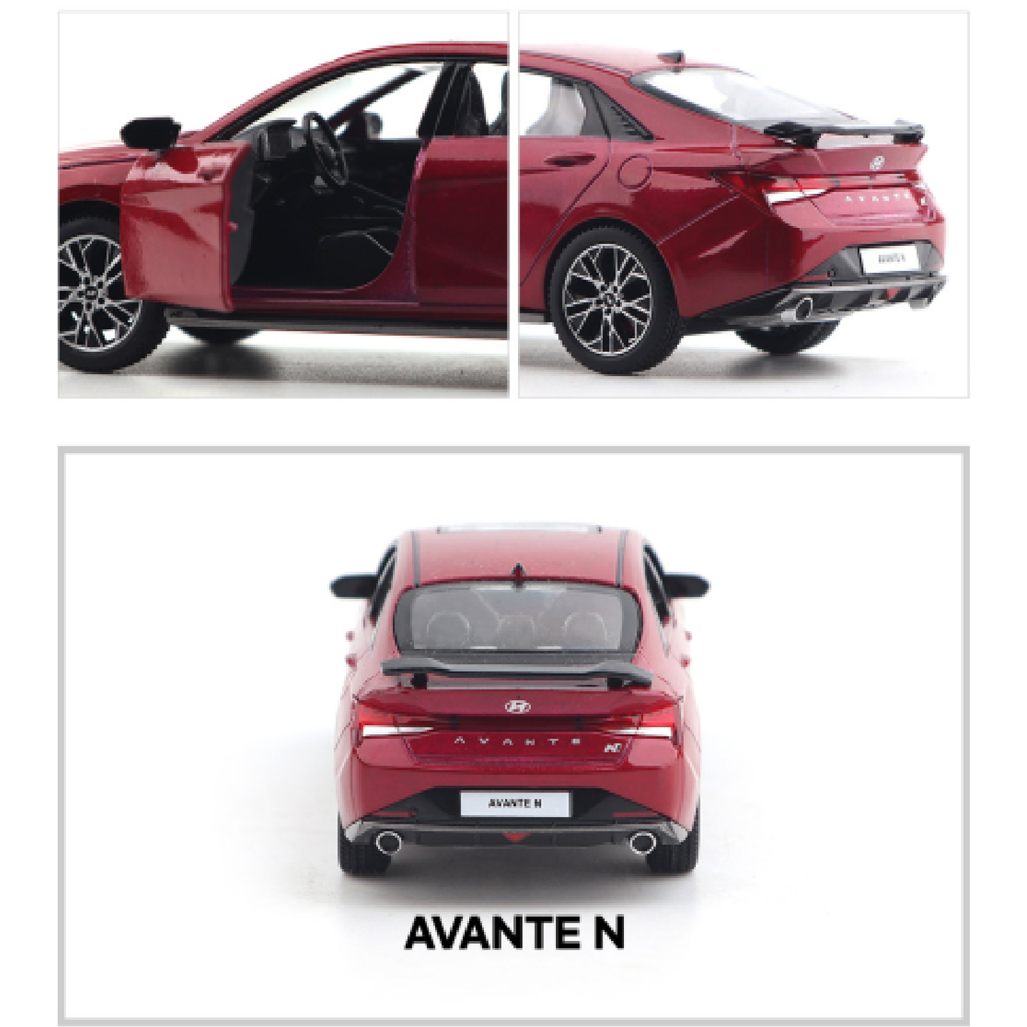 Hyundai Motor Car * Avante N * Mini Diecast 1:38 Scale Miniature Display Toy