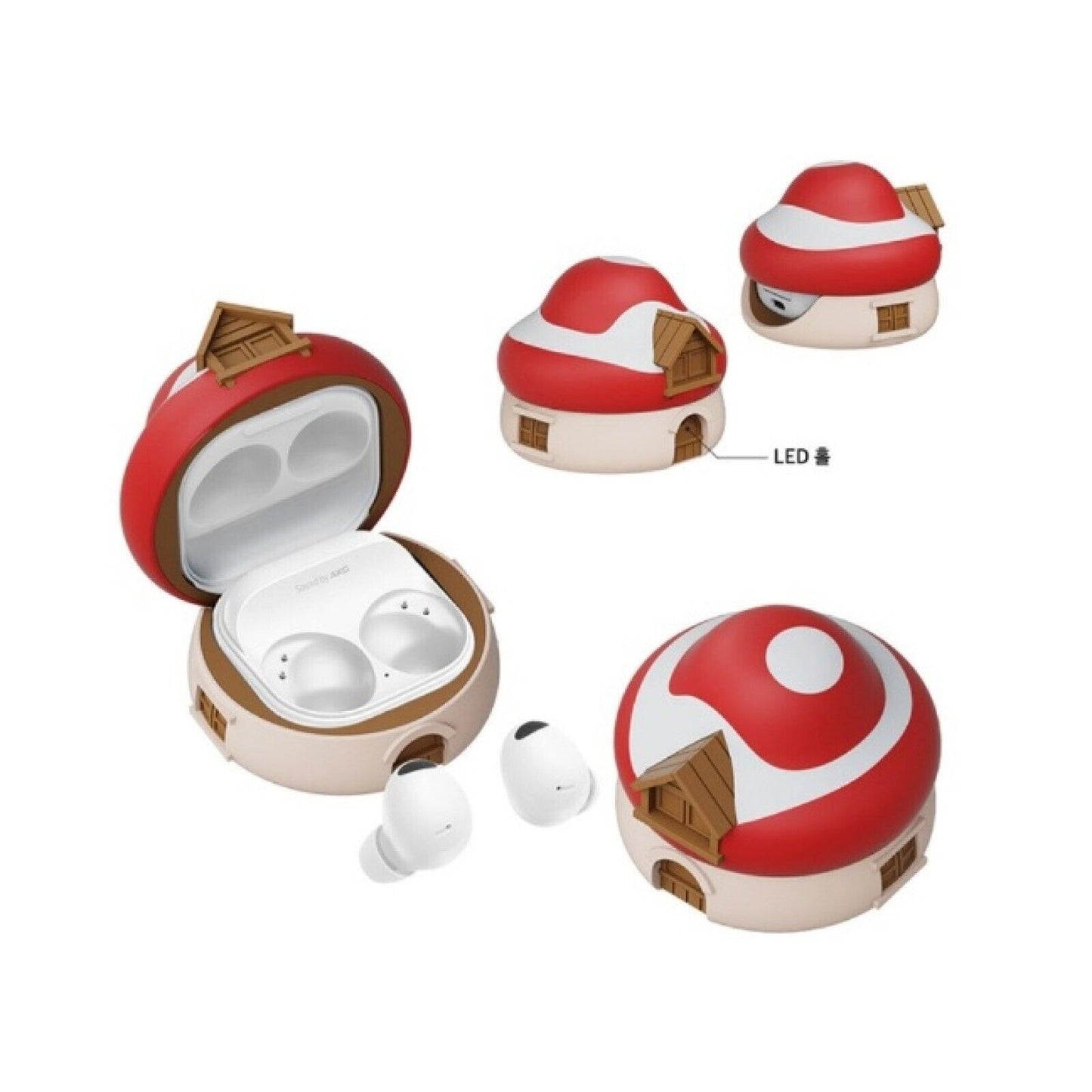 SAMSUNG Galaxy Buds2 Pro / 2 / Live / Pro SMURF HOUSE Buds Cover ( Case Only )