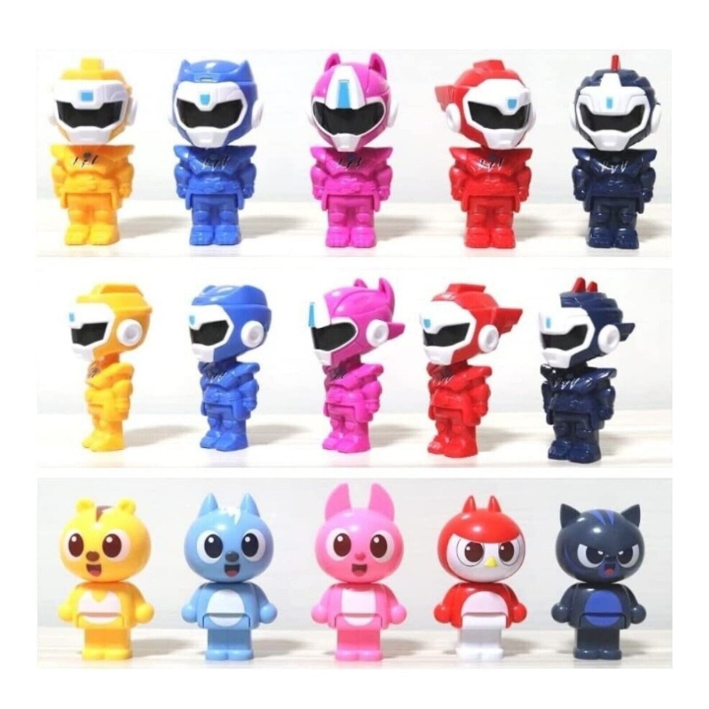 Miniforce Super Dino Power Ranger Set Mini Figure Bolt Max Semi Lucy Leo 미니특공대
