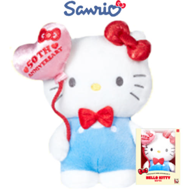 Sanrio Characters Hello Kitty 50th Anniversary Plush Doll Hello Kitty Mideum