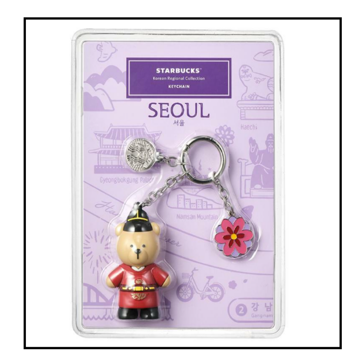 Starbucks Korea 2024 * Annyeong Seoul bearista keychain