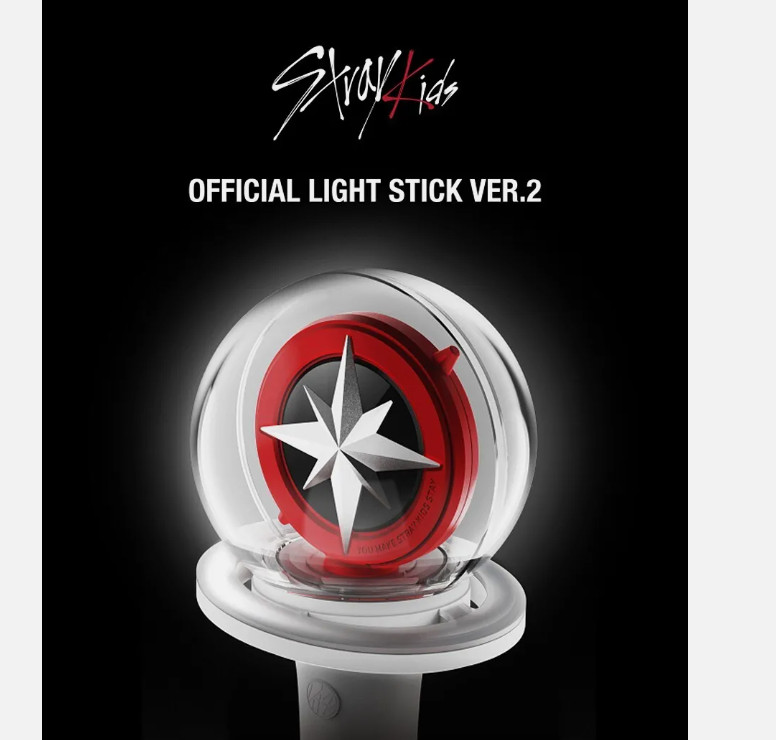 STRAY KIDS OFFICIAL LIGHT STICK VER.2 FANLIGHT MD GOODS New 100% Authentic