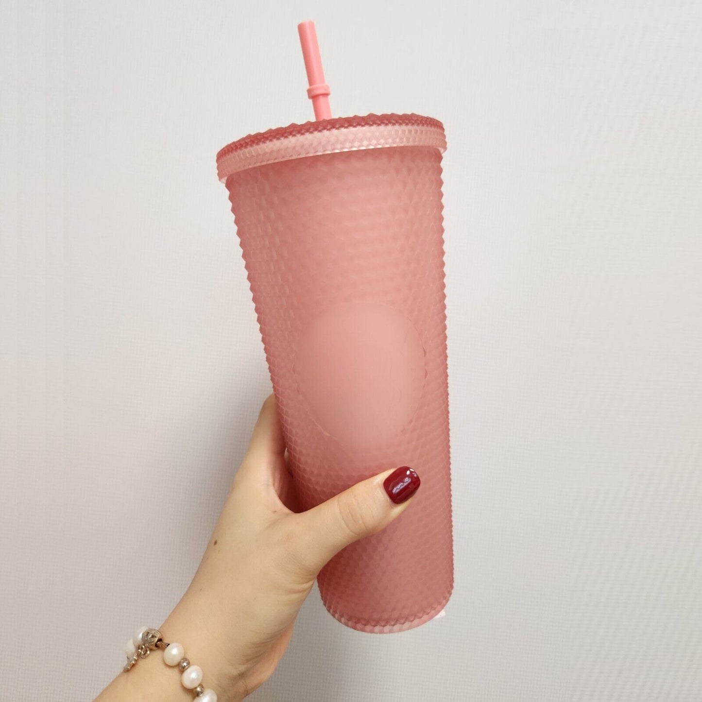 Starbucks Korea Limited * 22 Soft Pink Stud Cold cup 710ml 2022 Summer 24 oz