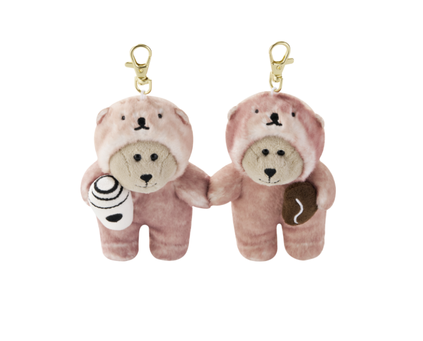 Starbucks Korea 2025 Lovely Otter Keychain Set (2P) / Valentine's Day