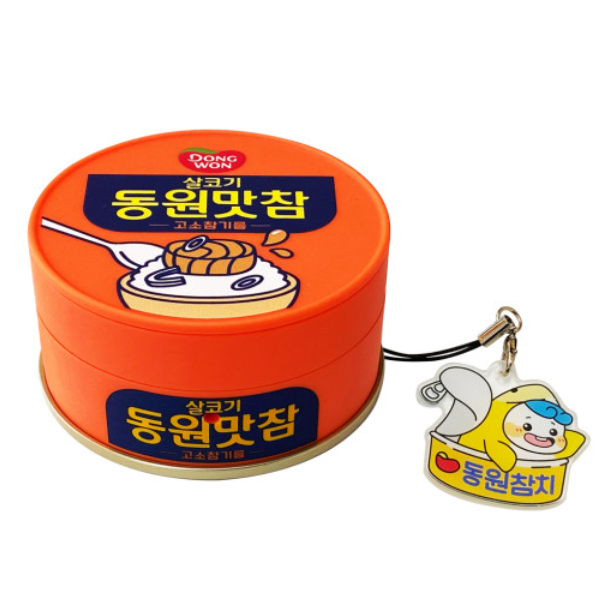 Samsung x DONGWON Galaxy Buds FE/2 Pro/2/Pro/Live Case TUNA CAN Matcham +Keyring