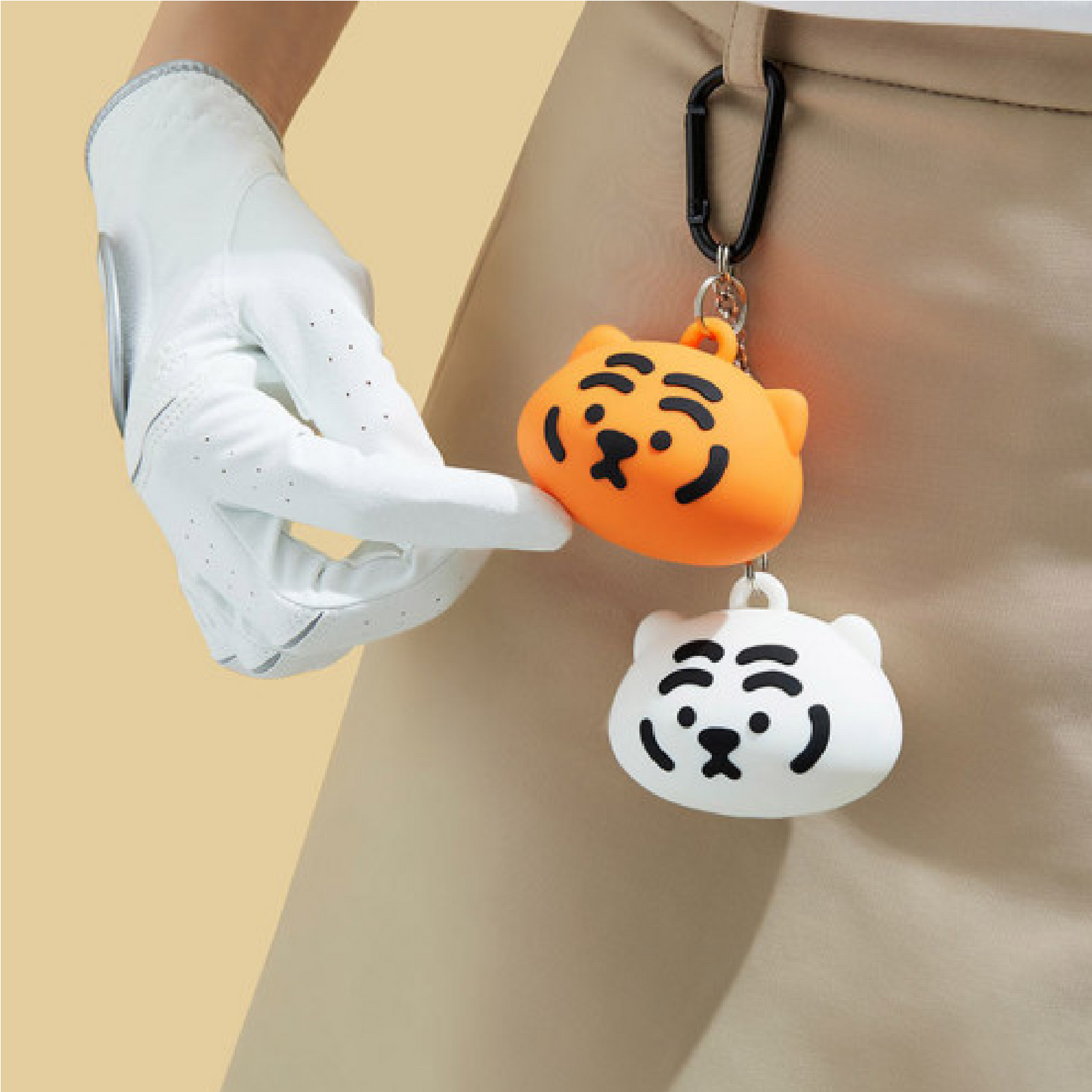 Mujik Tiger Golf Supplies Silicone Golf Ball Pouch