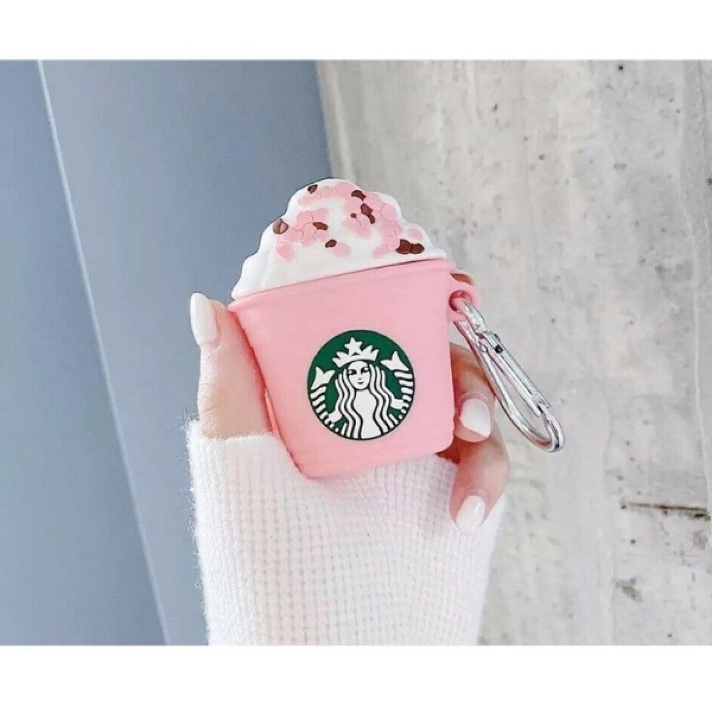 VICHELLE Cherry Blossom STARBUCKS Drink Airpods Silicone Case