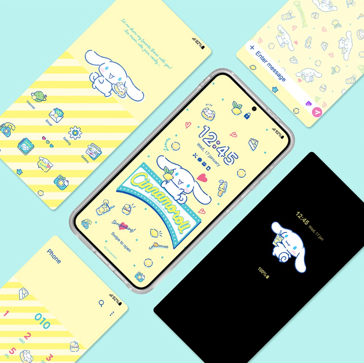 SAMSUNG Galaxy S24 S24+ S24 Ultra Cinnamoroll Impression Case / Korea