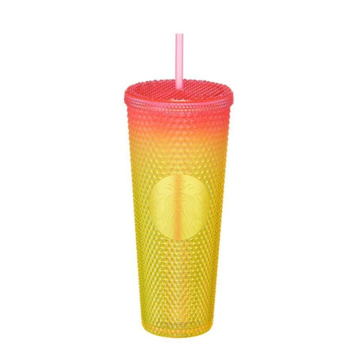 Starbucks 2022 Korea Limited* 22 Summer Stud Pink Yellow Cold Cup 710 ml coldcup
