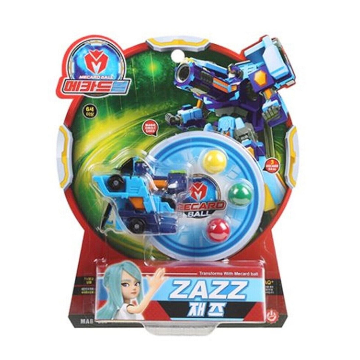 Mecard Ball 24 Types Turning Car Mecanimal Transformer Robot Kids Toy Animation