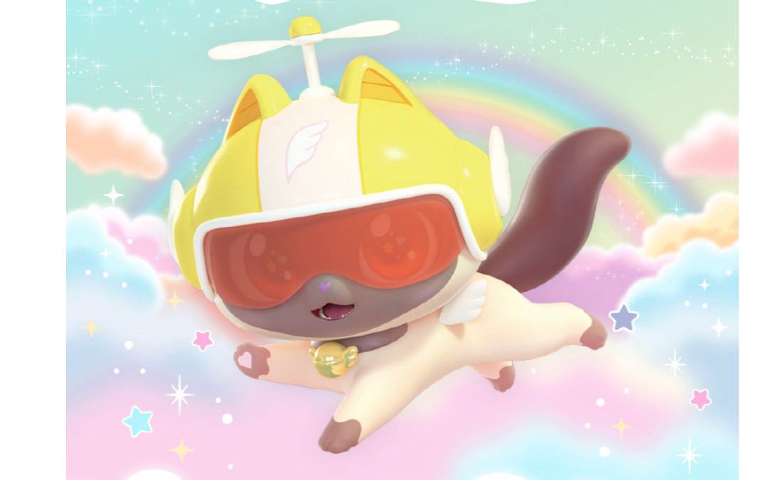 WishCat Figure POSHMEOW Korean Animation Wish Cat Toy 2024 New