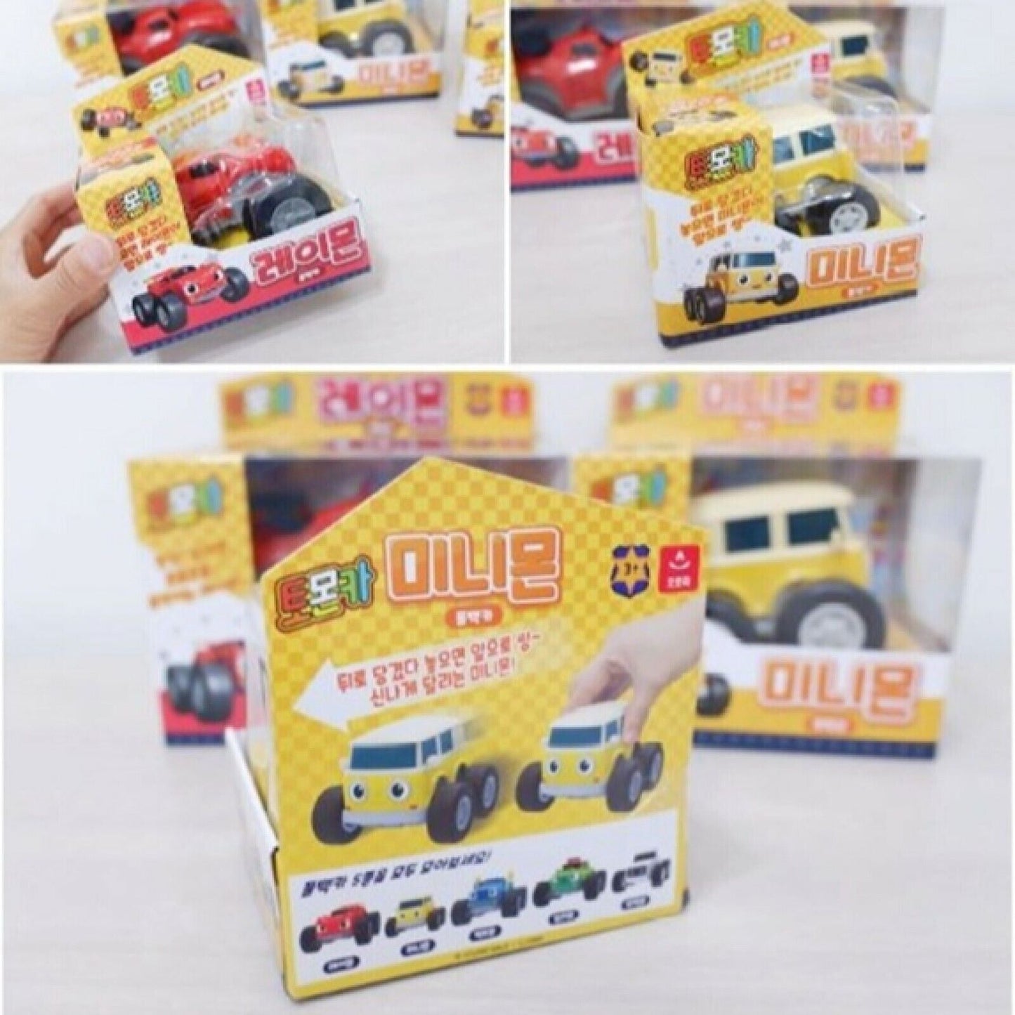 TOMONCAR Reymon Minimon 5-Types 3" Fullback Gear Mini Car Toy Korea TV Animation