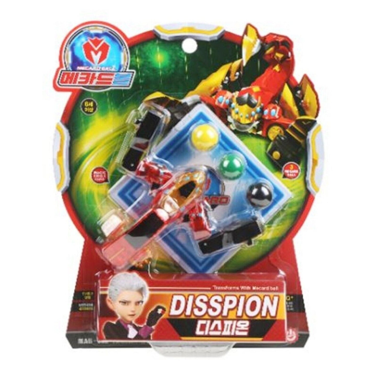 Mecard Ball 24 Types Turning Car Mecanimal Transformer Robot Kids Toy Animation