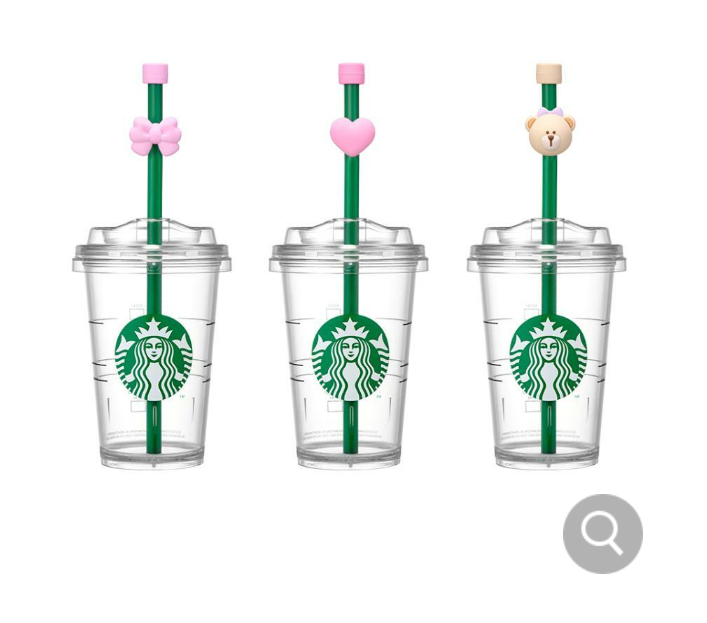 Starbucks Korea 2025 Play Pink StrawCap Set (3P)