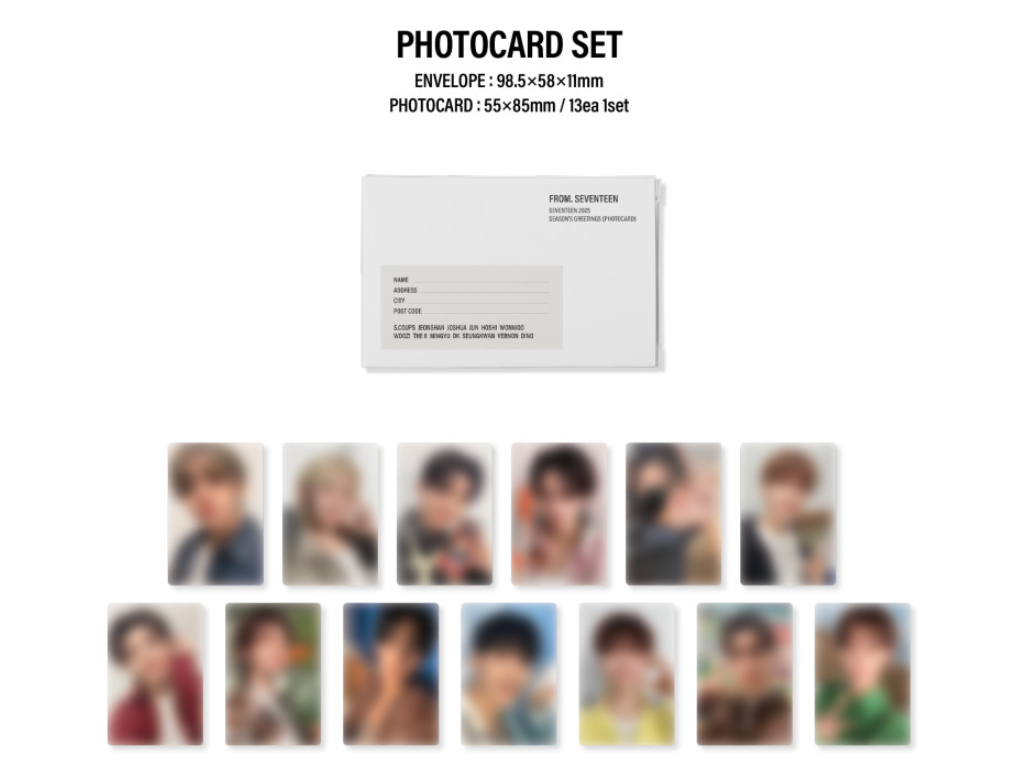 SEVENTEEN 2025 SEASON'S GREETINGS P.Book+Diary+13ea P.Card+13ea Sticker+Calendar