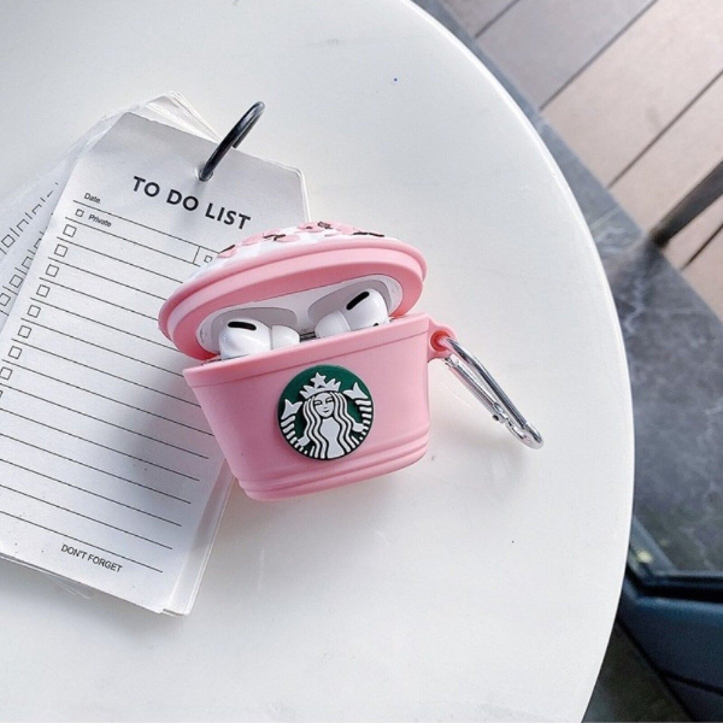 VICHELLE Cherry Blossom STARBUCKS Drink Airpods Silicone Case