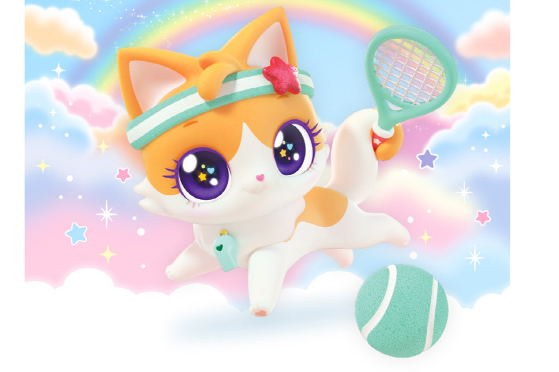 WishCat Figure ROLYMEOW Korean Animation Wish Cat Toy 2024 New