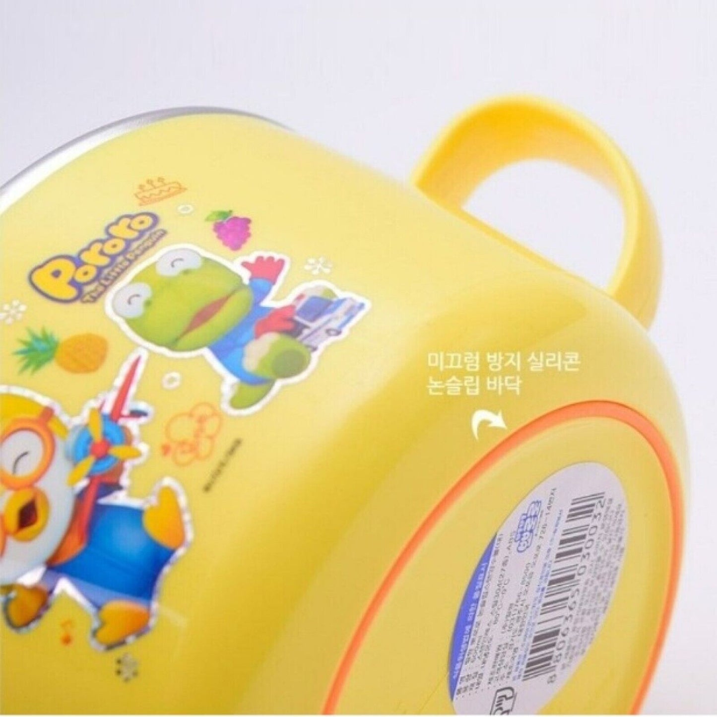 Non Slip Pororo Feeding Children Kids Baby Bowl Dish Stainless Steel Korea
