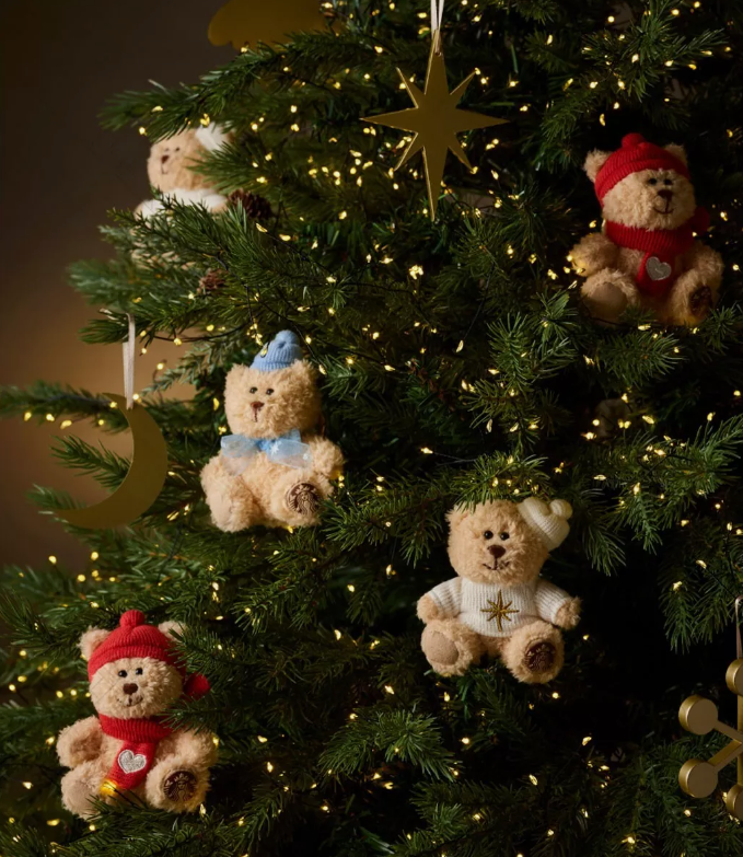 Starbucks Korea 2024 Holiday Delight Bearista Keychain set