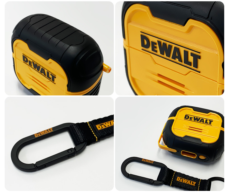 Samsung x DEWALT Galaxy Buds3|Buds 3 Pro Case TITAN w Carabiner Keyring Rugged