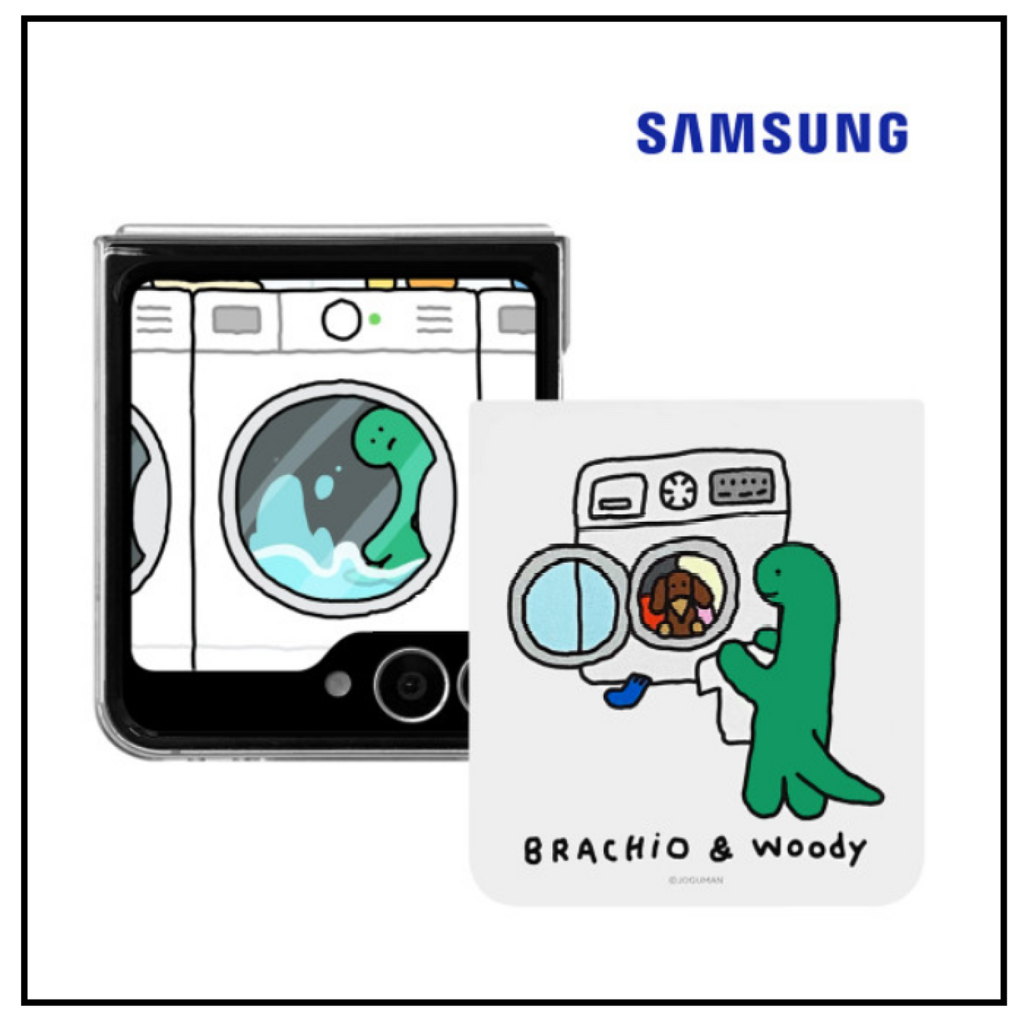 Samsung x JOGUMAN Galaxy Z Flip6 Flipsuit Card LAUNDRY Interactive Iconic Flip5