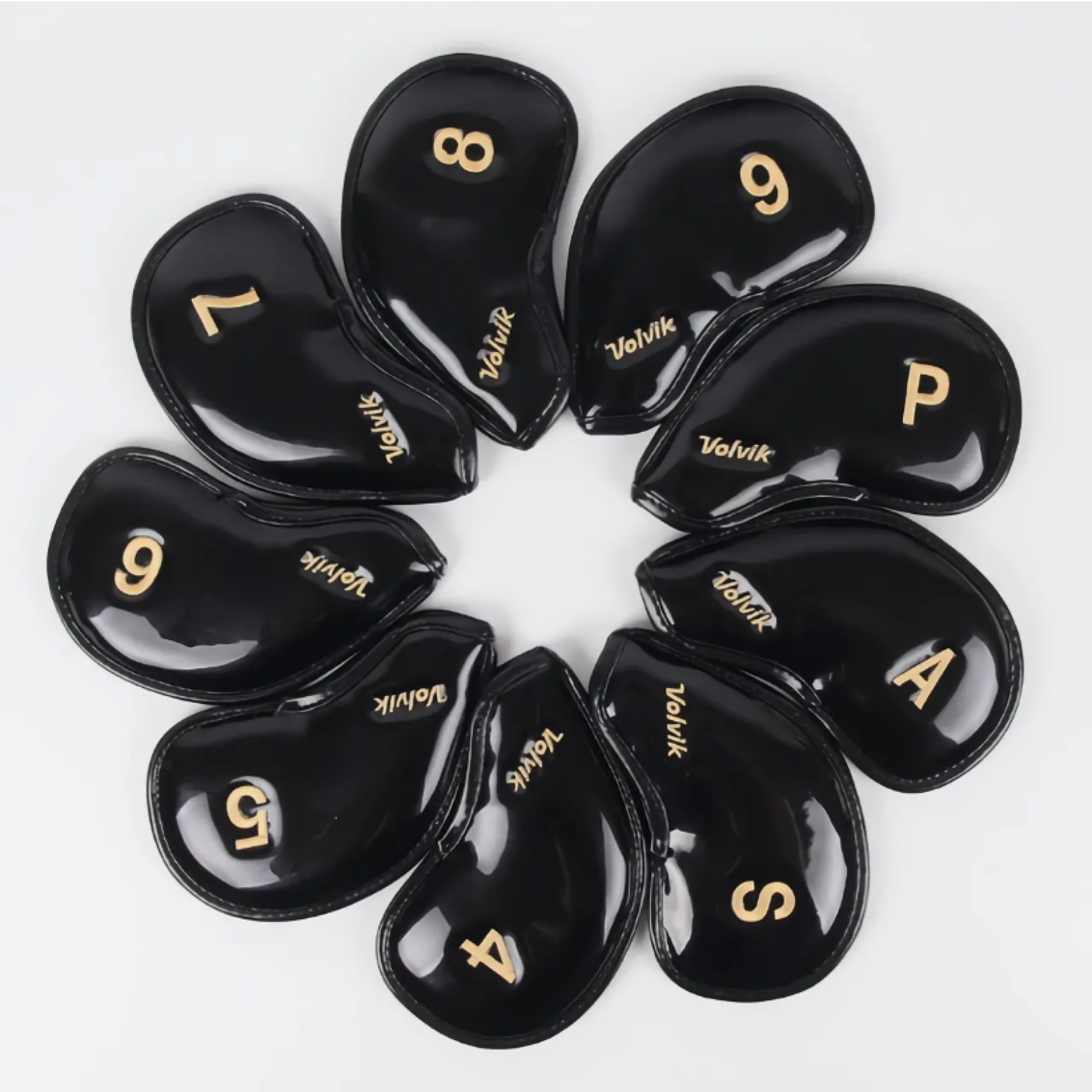 New Volvik Marvel Golf Ironman Iron Head Cover 9Pcs Glove for Club Authentic