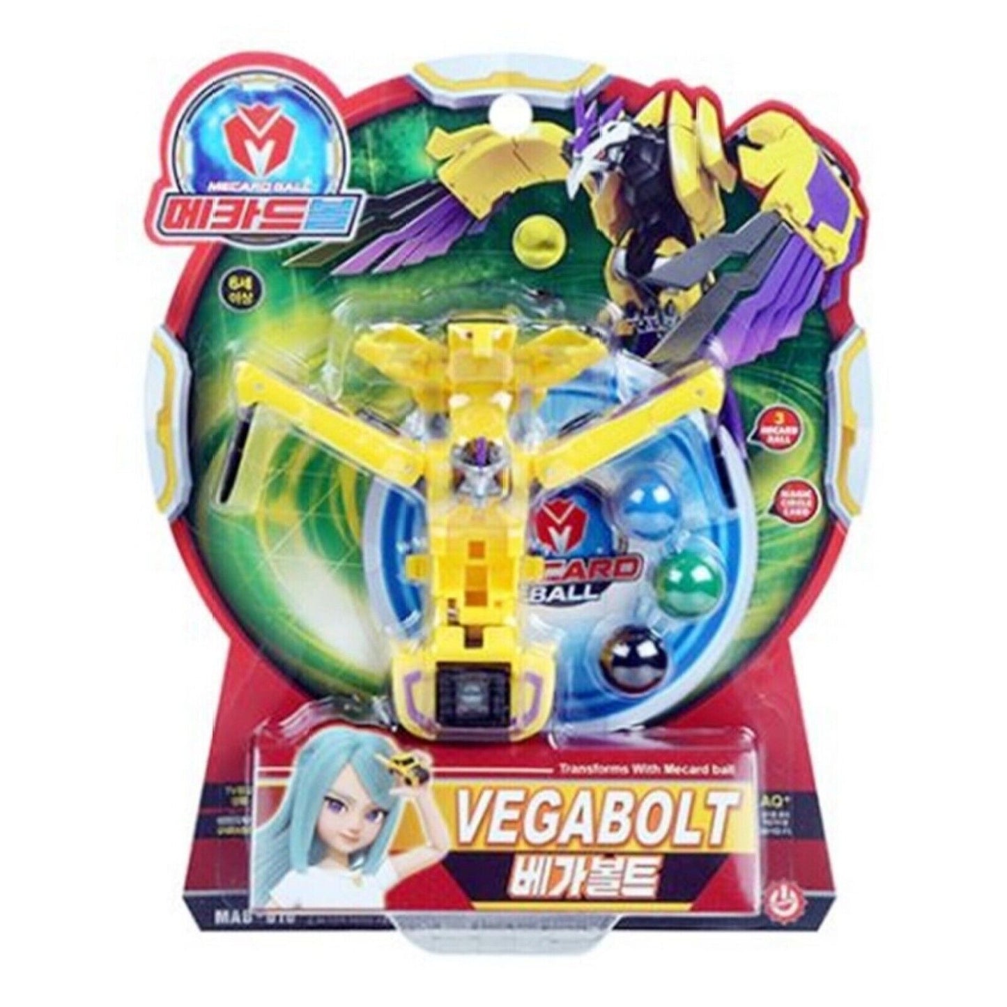 Mecard Ball 24 Types Turning Car Mecanimal Transformer Robot Kids Toy Animation