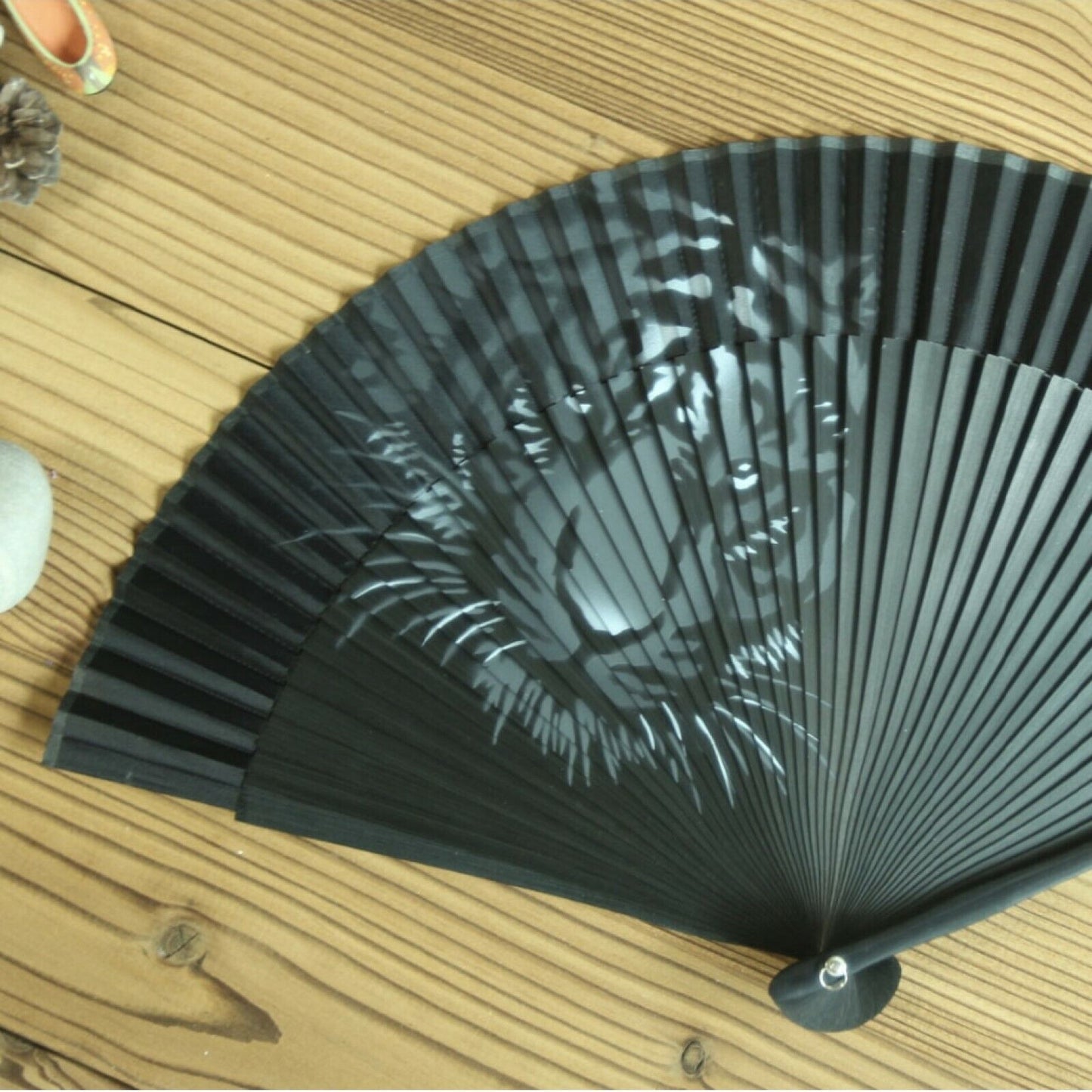 Folding Silk Hand Fan Tiger Dragon 4 Types Oriental Hand-painting Korean Crafts