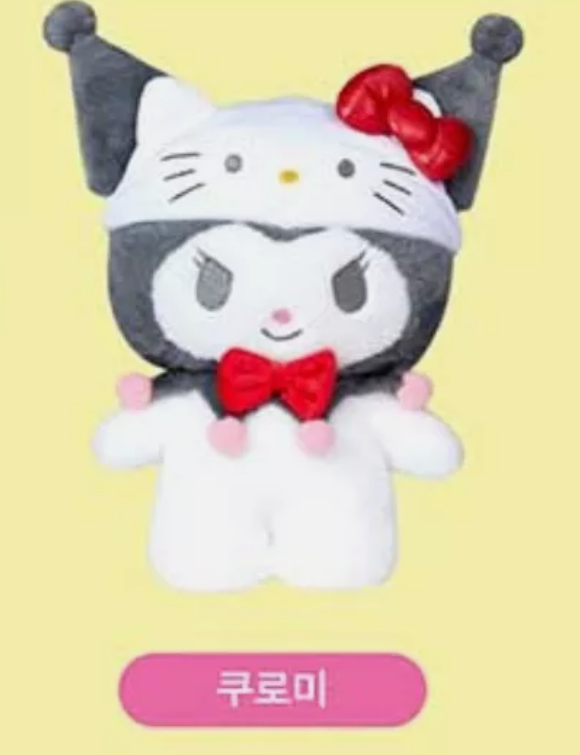 Sanrio Characters Hello Kitty 50th Anniversary Plush Doll Kuromi Mideum