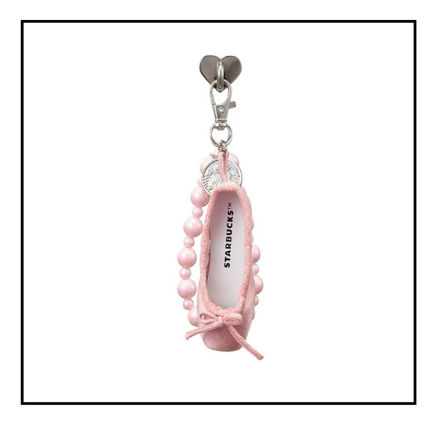 Starbucks Korea 2024 * Pink Shoe Deco Chain Keychain