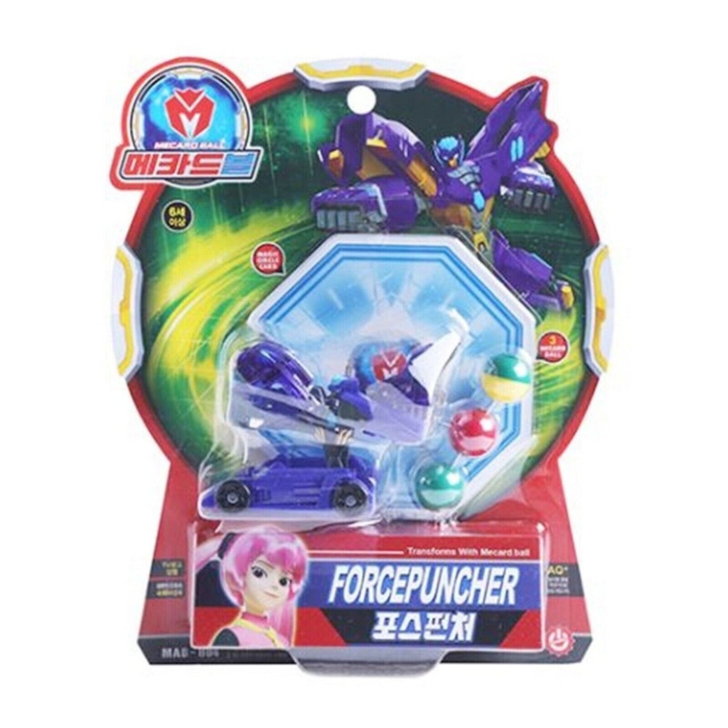 Mecard Ball 24 Types Turning Car Mecanimal Transformer Robot Kids Toy Animation