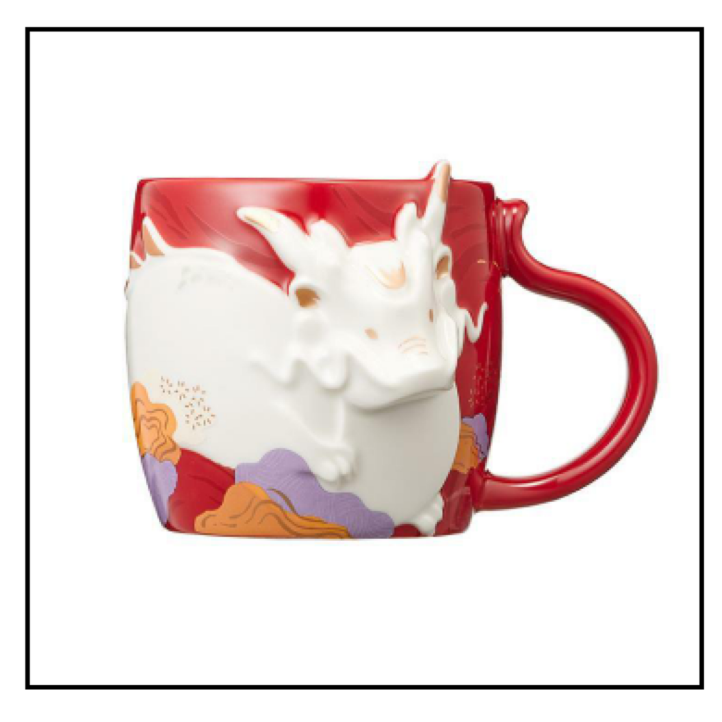 STARBUCKS KOREA 2024 * new year Dragon Red Mug 355ml