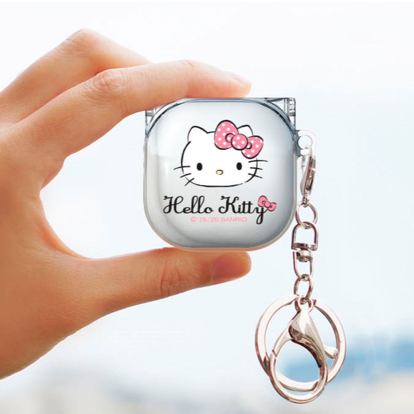 Samsung Galaxy Buds2/Pro/Live sanrio HELLO KITTY Clear Keyring Cover Case
