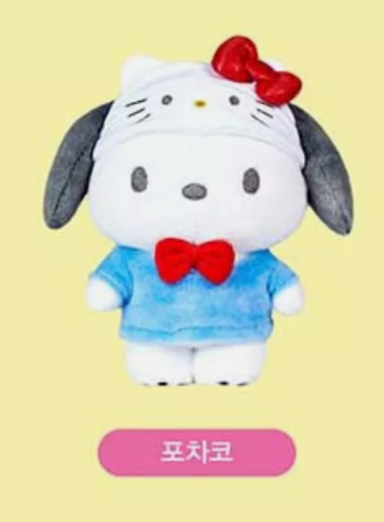 Sanrio Characters Hello Kitty 50th Anniversary Plush Doll Pochacco Mideum