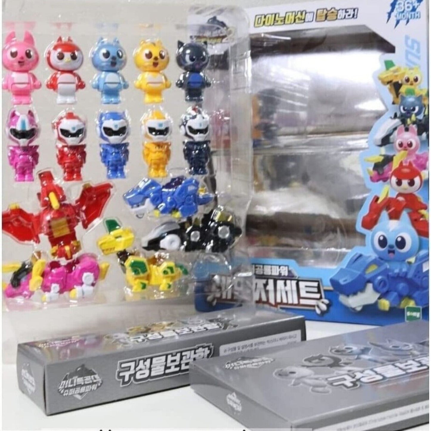 Miniforce Super Dino Power Ranger Set Mini Figure Bolt Max Semi Lucy Leo 미니특공대