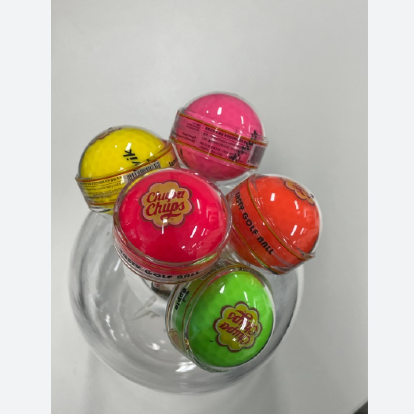 Volvik Premium Ball x Chupa Chups 5 Color Golf Ball Stick candy