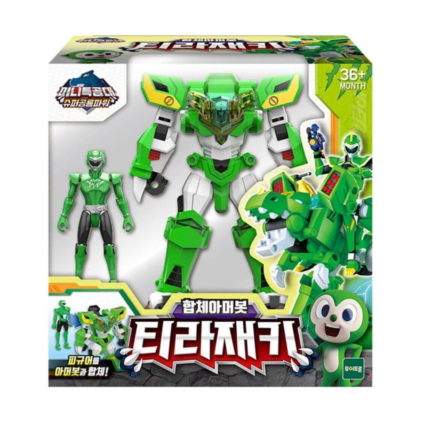 Mini Force Super Dino Power 2 Transformer Armorbot Robot Figure 9 SET