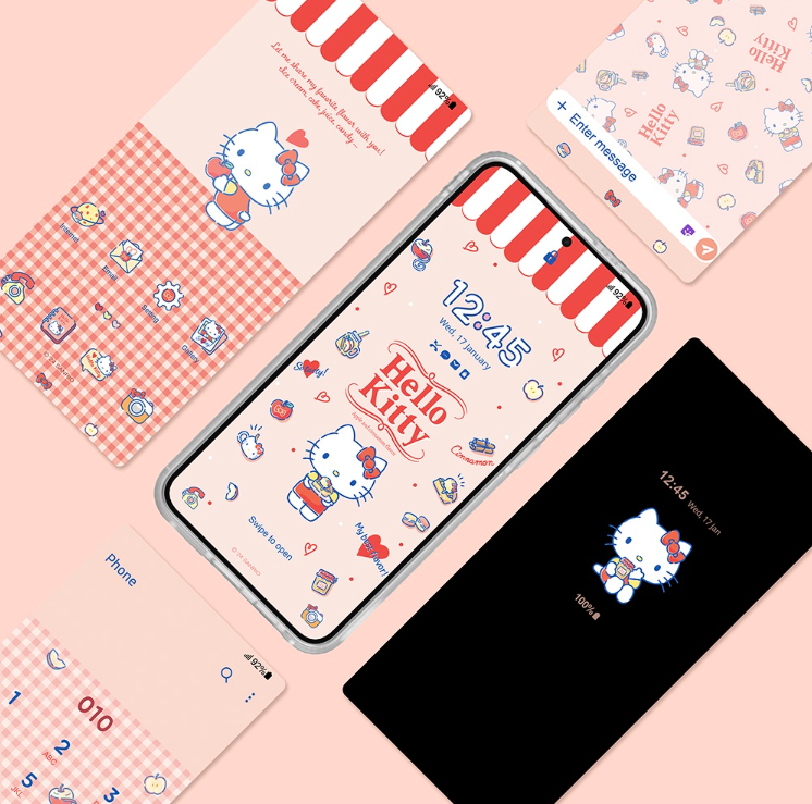 SAMSUNG Galaxy S24 S24+ S24 Ultra Hello Kitty Impression Case / Korea
