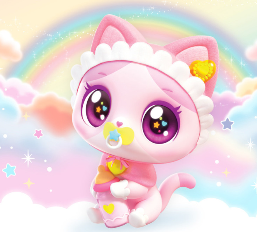 WishCat Figure BEBEMEOW Korean Animation Wish Cat Toy 2024 New