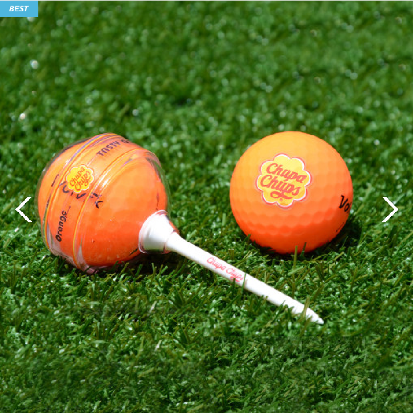 Volvik Premium Ball x Chupa Chups 5 Color Golf Ball Stick candy