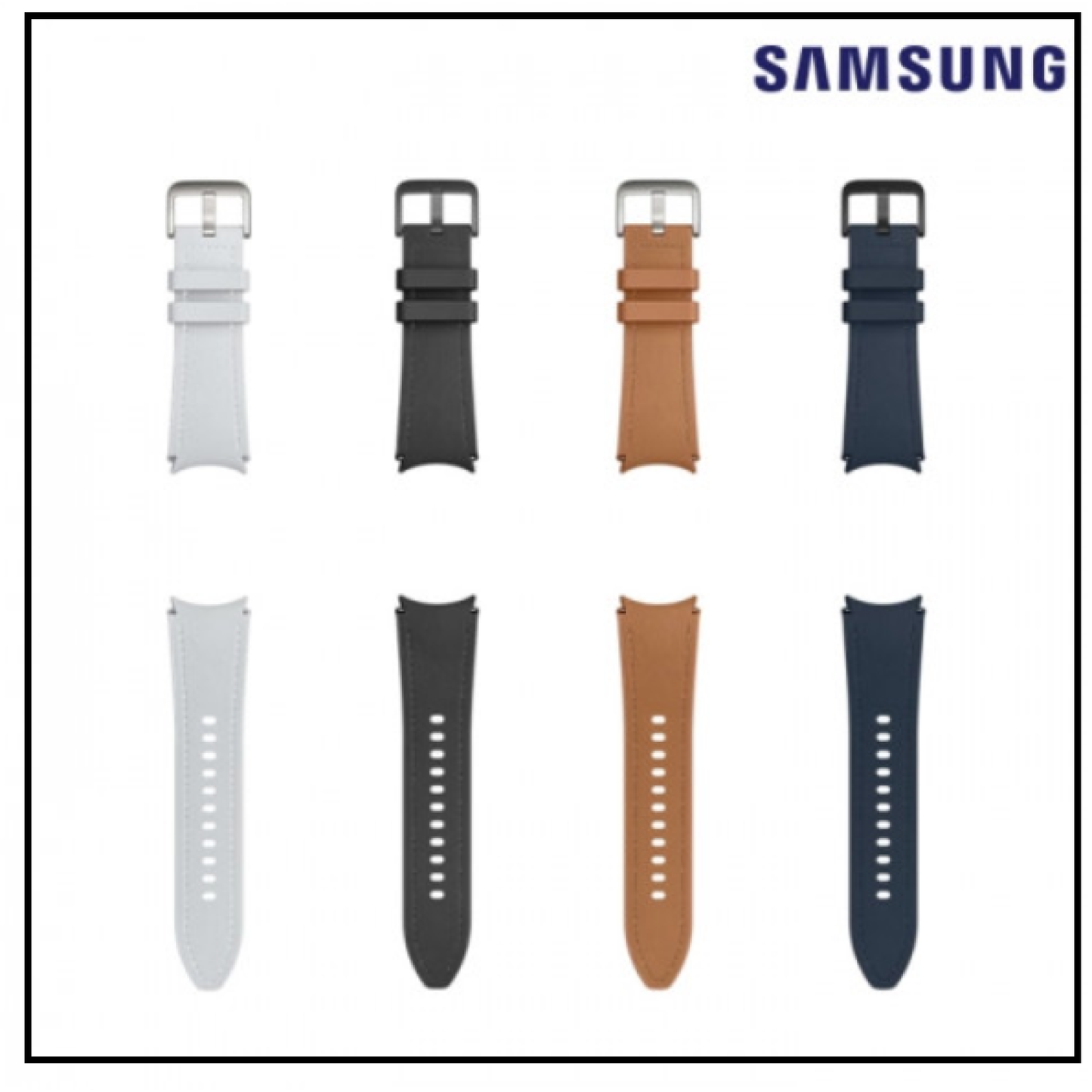 Samsung Galaxy Watch 4/5/6 Series Hybrid Eco-Leather Band M/L Watch6 ET-SHR96
