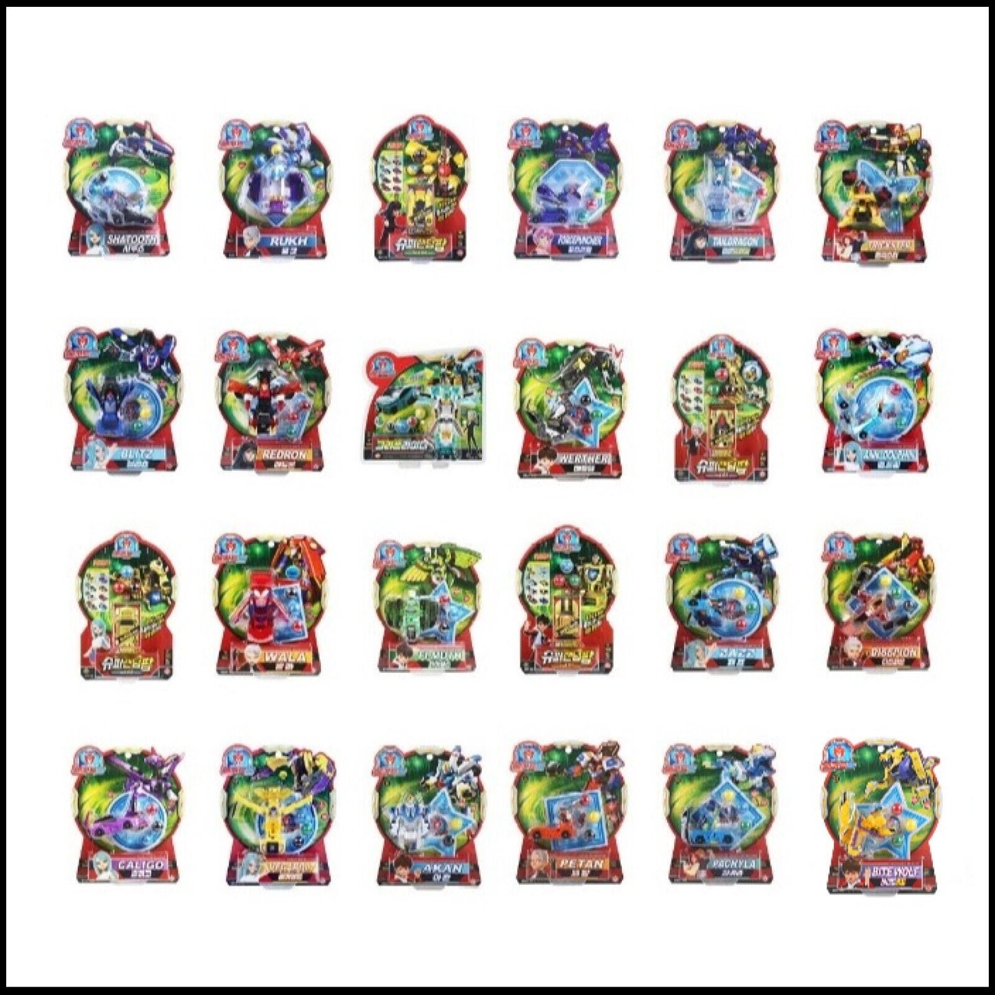 Mecard Ball 24 Types Turning Car Mecanimal Transformer Robot Kids Toy Animation