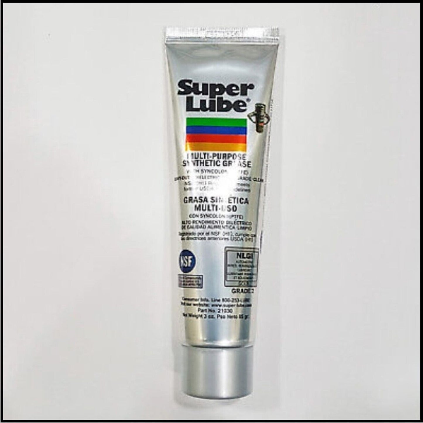 SUPER LUBE Synthetic Grease 21030 Multi Purpose Lubricant 85g (3oz) Tube PTFE