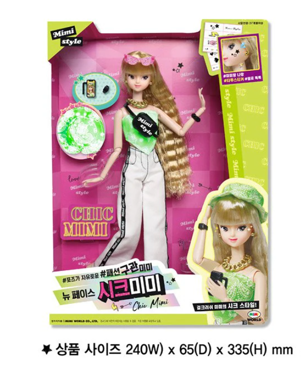 Mimi World New Face Chic Mimi Korean Barbie Ball Joint Doll Toy