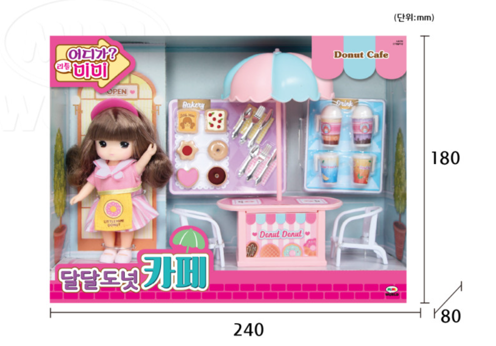 Mimi World Where are you going? Little Mimi Doll Sweet Donut Cafe