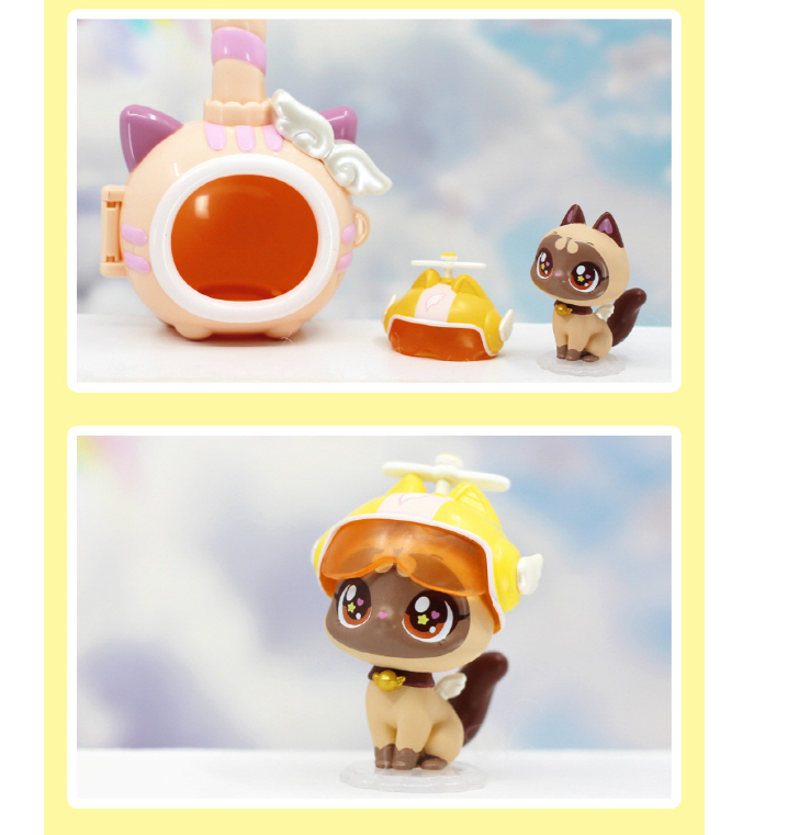 WishCat Figure POSHMEOW Korean Animation Wish Cat Toy 2024 New