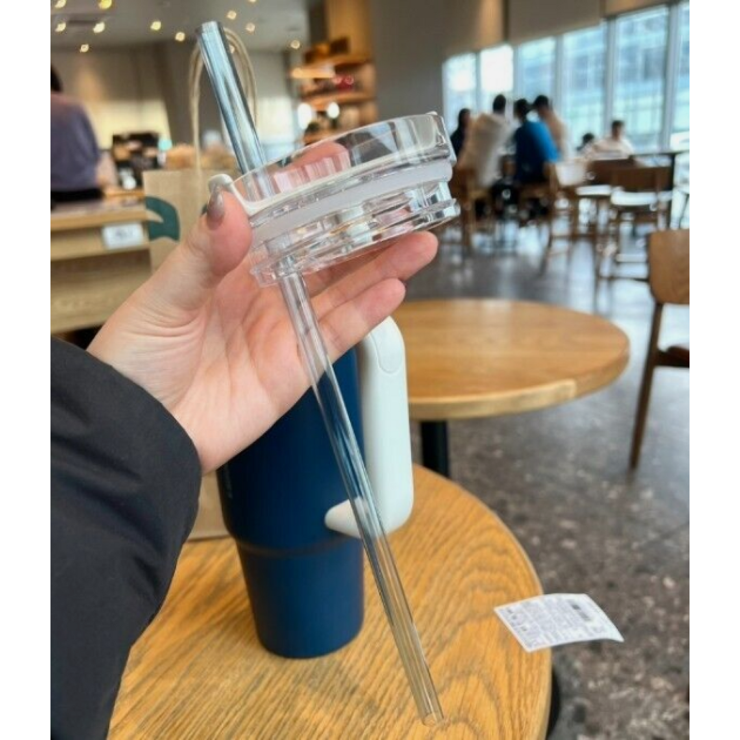 STARBUCKS KOREA 2024 * new year SS Blue Quencher Handle Tumbler 887ml